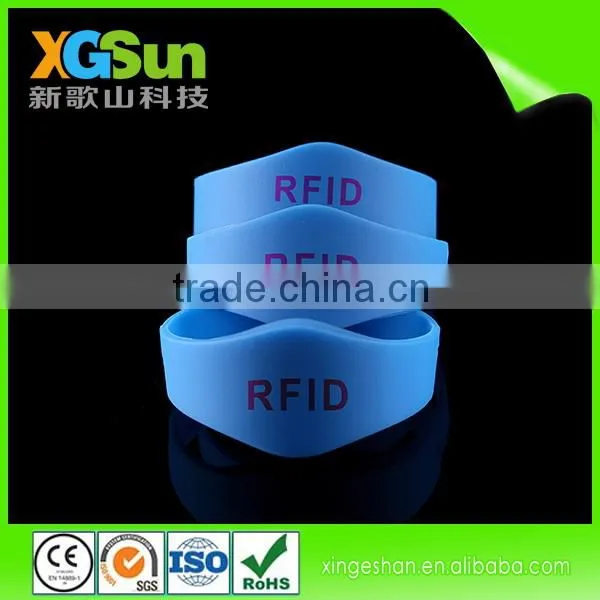 Long Range Silicone RFID Bracelet For Swimming Pool