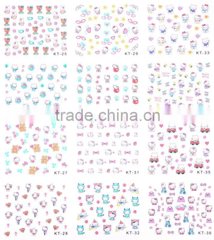 12 tips nail art stickers fish animal design Nail Accessories/ high quality products made in china