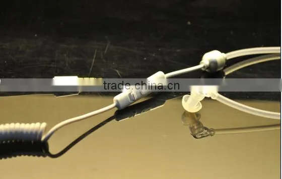 earphone jack adapter with spiral cable clip