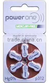 wholesale Hearing aid battery mercury free power one made in germany