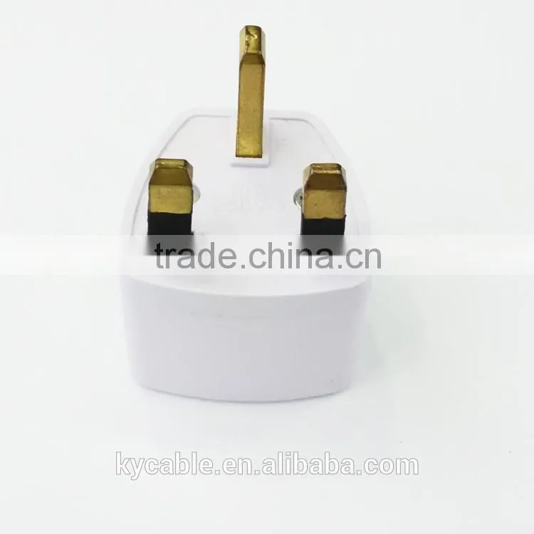 High quality universal 3 flat plug socket portable adapter for travel / computer /laptop /camera