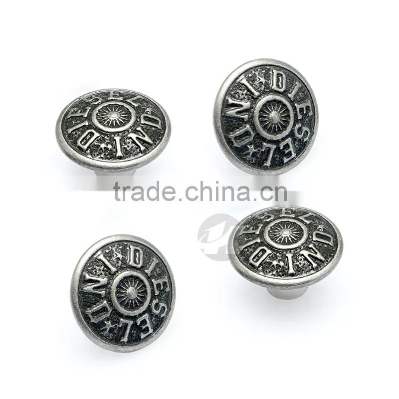 High Quality Brass Custom Metal Button Jeans