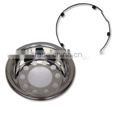 22.5''stainless steel truck wheel trims,wheel side covers auto parts