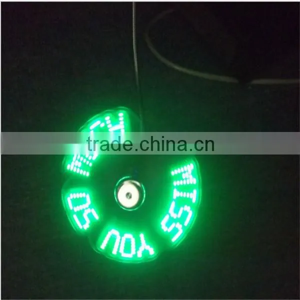 plastic printing logo usb led fan