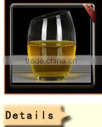 Hand Blown Gold Decal Decorative Colored Drinking Water Glass