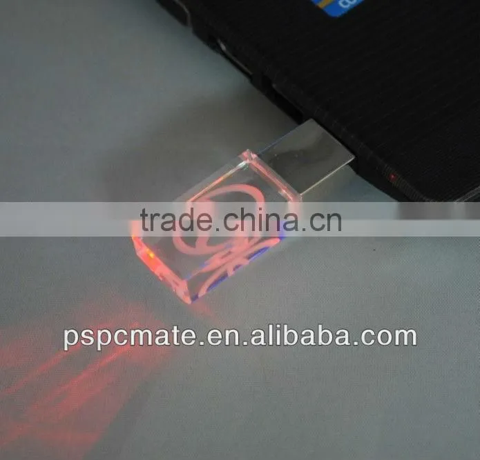 Mini Promotional 2gb Crystal USB Stick for Gift with Logo