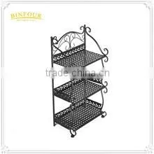 7 tiers metal black indoor deco portable shoe racks