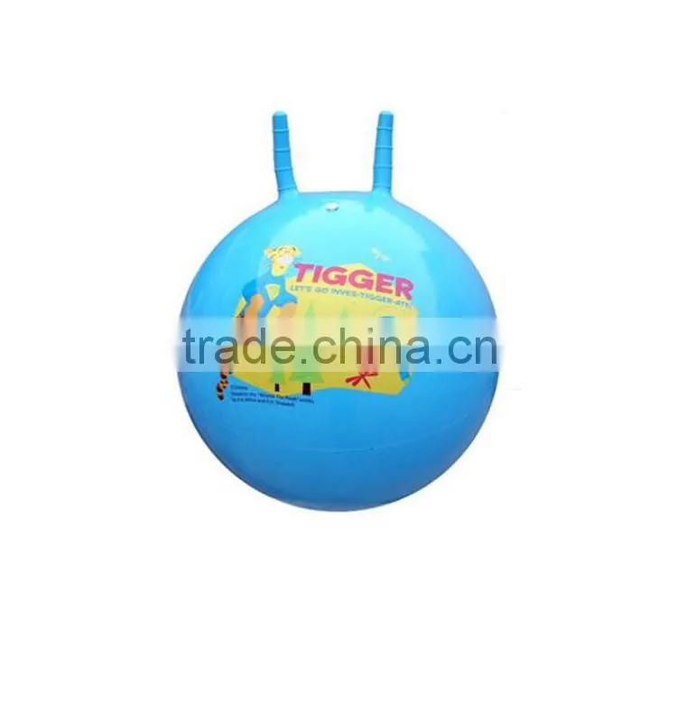 Inflatable toy bouncing ball pvc hopper ball with handle for kids