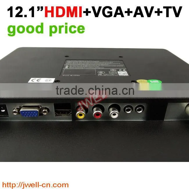 12 inch lcd pc monitor with AV,HDMI, Analog TV
