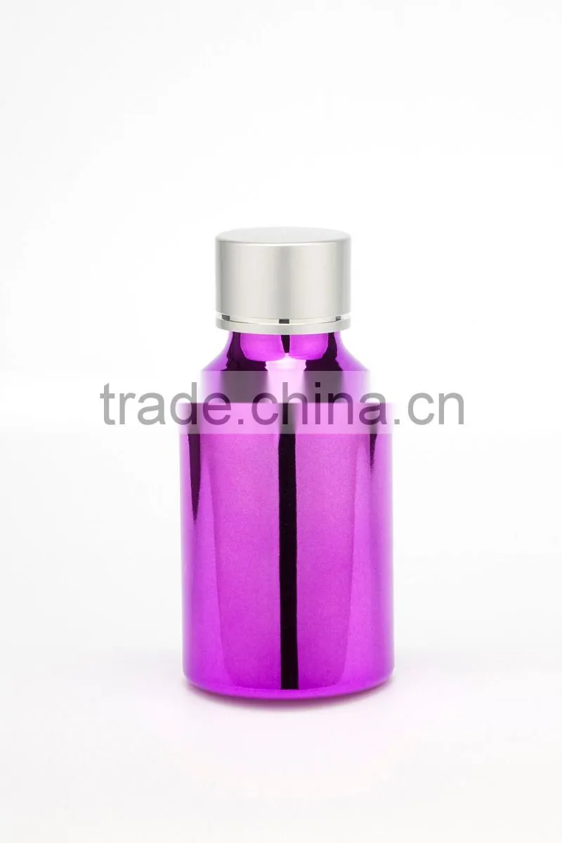 Special vacuum coating 100ml aluminum essential oil bottle
