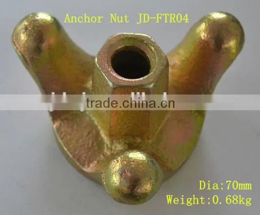 Formwork 70mmTie rod Anchor Nut wing nut