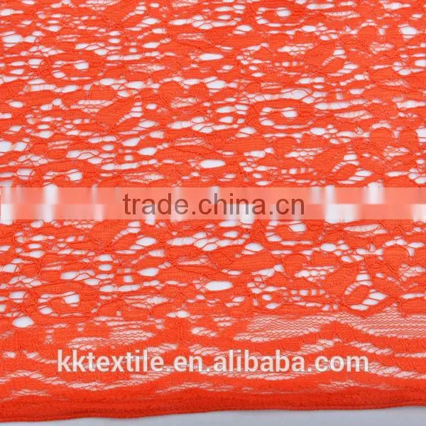 New arrival 2014 best price 50%Nylon 50%Cotton cord lace/net lace fabric