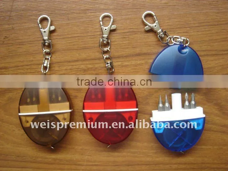 ABS plastic Mini tool with screwdriver and tape measure
