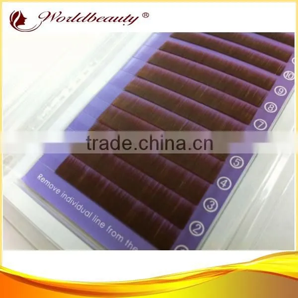 2015 many colors wholesale eyebrow extension