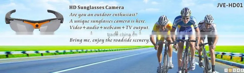 HD 720P Video Output Sunglasses Camera
