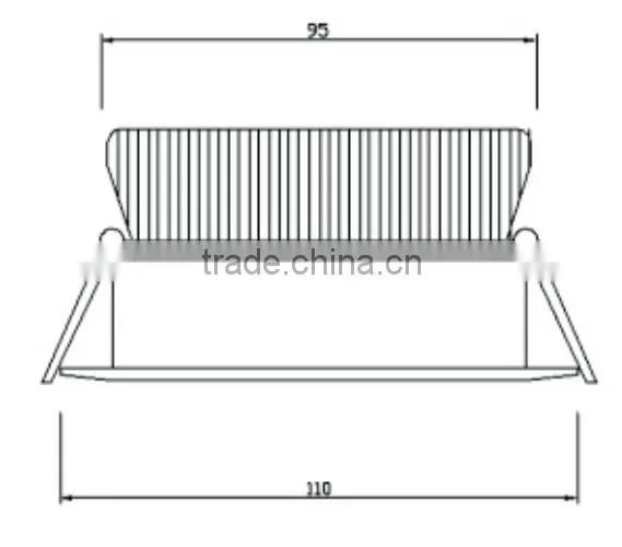 hotel room led ceiling light smd downlight 12W 13W