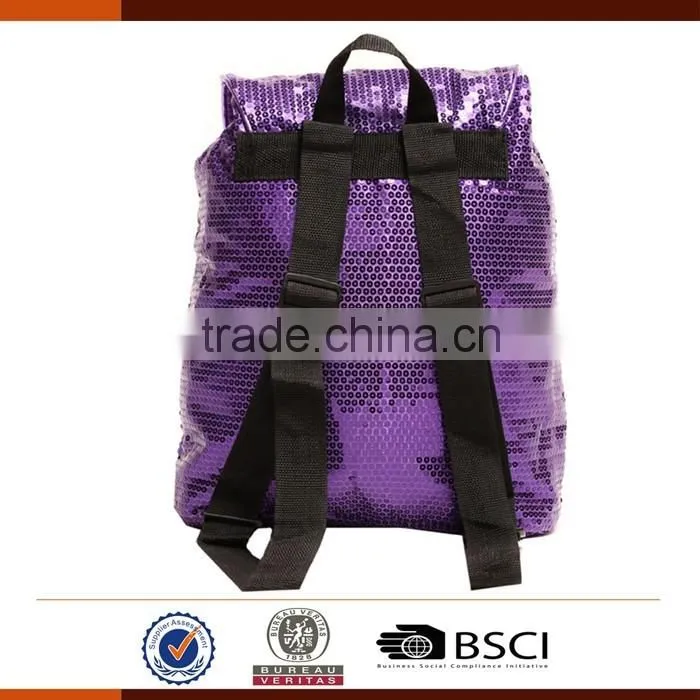 Fashion Sequin School Backpack Bag for Girls