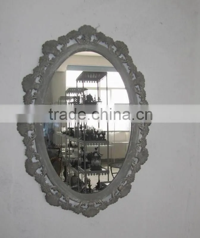 110703WE Oval decorative venetian metal wall mirror