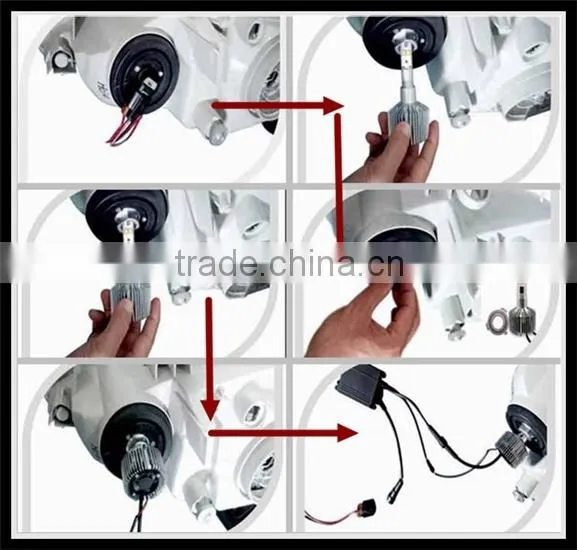 90W 6000K 9000LM White Phlips LED Headlight kit 9004 9005 9006 H4 H13 LIGHT Bulbs