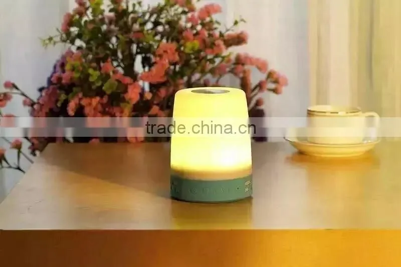 2016 AJ99 Wireless Touch Sensor Color Changing Led Table Desk Night Lamp With Portable Mini Speaker Bluetooth