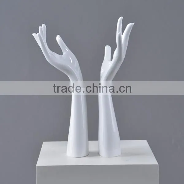 jewelry display mannequin hand, articulated wooden hand
