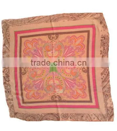silk scarf panuelos de seda foulards with beautiful pattern