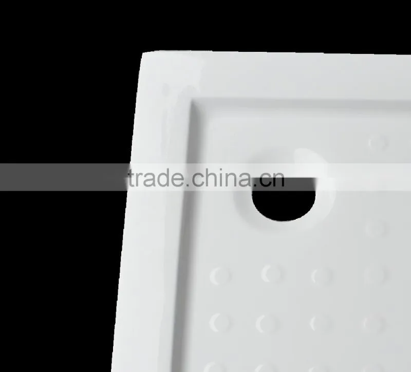North America and AUS market UPC/cUPC certified fiberglass shower tray, sector shower base, curved shower base