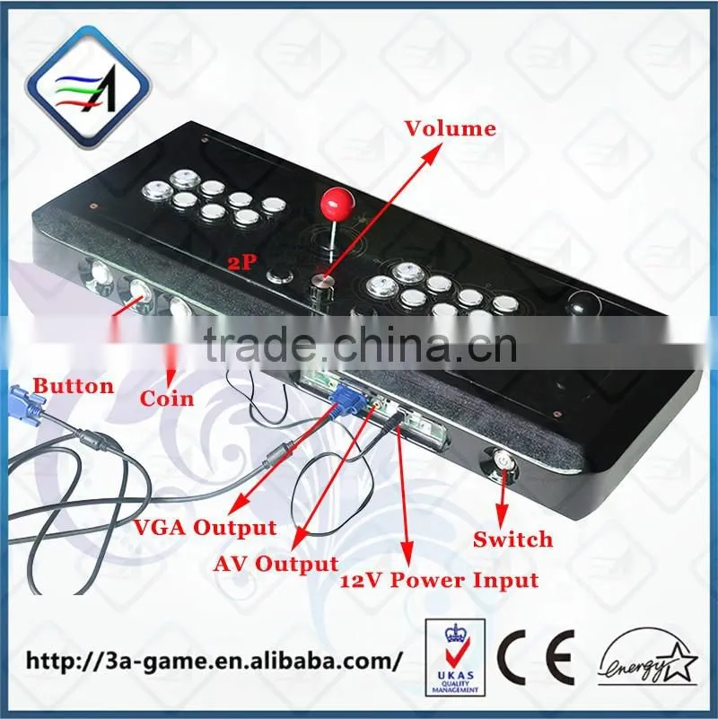 Arcade Controller Joystick Kit Pandora Box 4 hd 645 in 1 Multi Game Board Fight Stick to TV PC 2 Players USB Arcade Controller