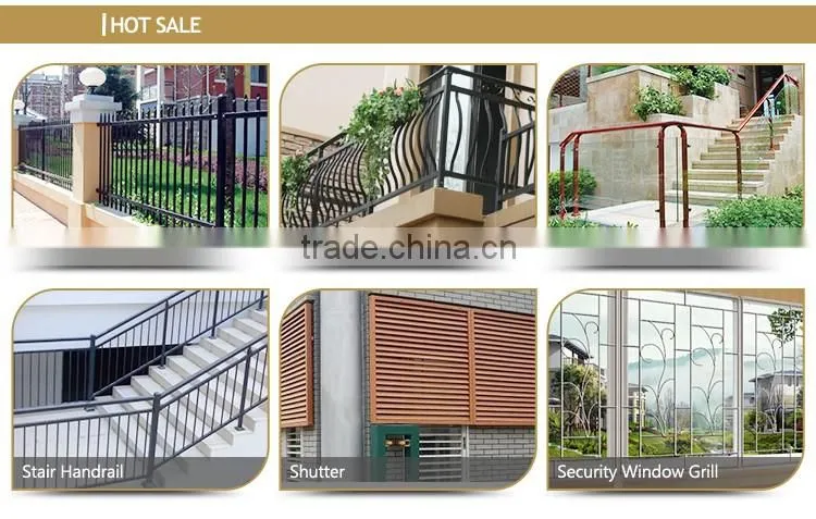 Latest modern simple steel/aluminum/iron window grill design for homes