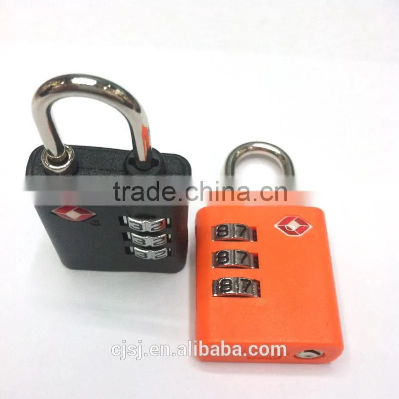 Factory Direct Wholesale Price High Quality Eletroplated Wheel TSA 3 Digit TSA Lock