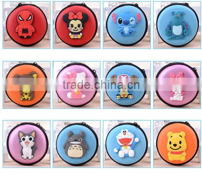 Wholesale waterproof Korean earphone key zero coin purse bag,creative zero wallet zipper bag