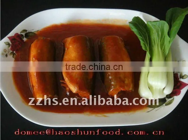 Canned Mackerel Fish In Tomato Sauce