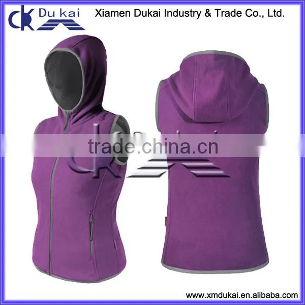 Women's softshell vest, bonded vest for women, ladies softshell vest, sleeveless jacket