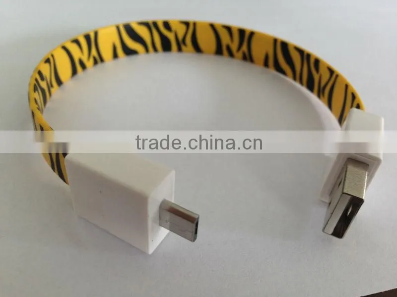 Best Selling Direct factory at a low price Bracelet 2.0 Micro USB data cable for mobile phone