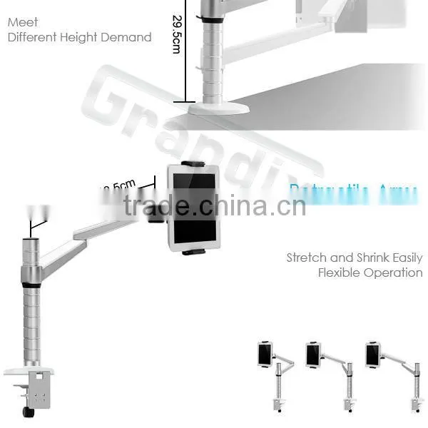 Adjustable height adjustable ergonomic monitor stand