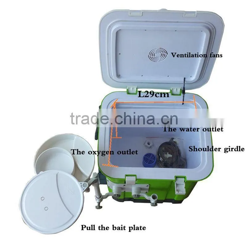 2016 Mini colored Multifunctional plastic fishing tackle seat box