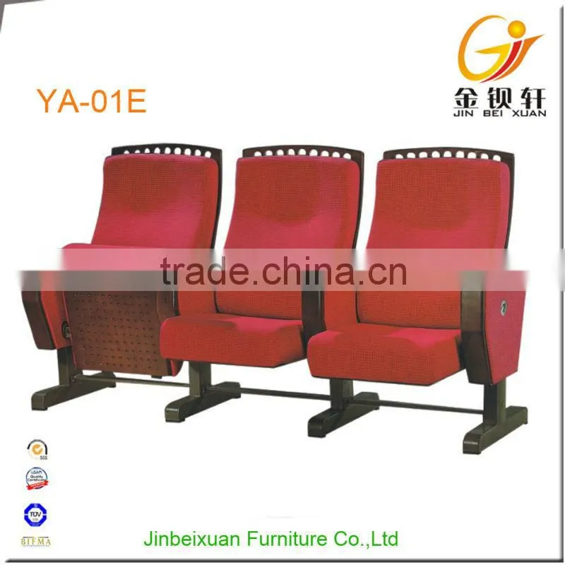Wholesale price auditorium chairs with writing pad