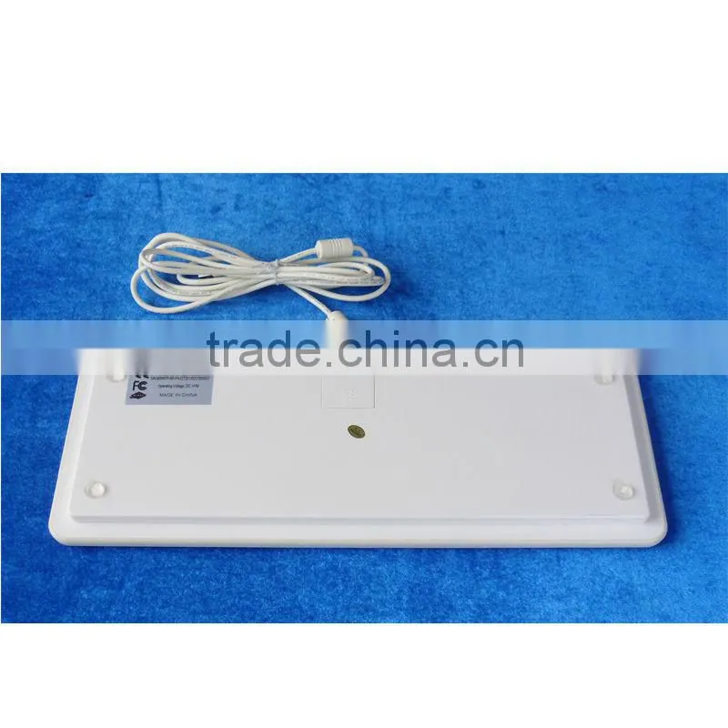 IP68 design medical white keyboards with touchpad, desk top version