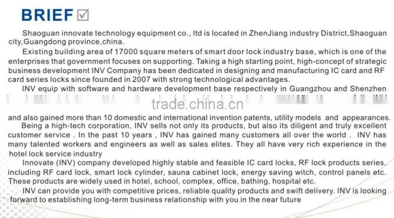 Hot selling New design hotel door lock