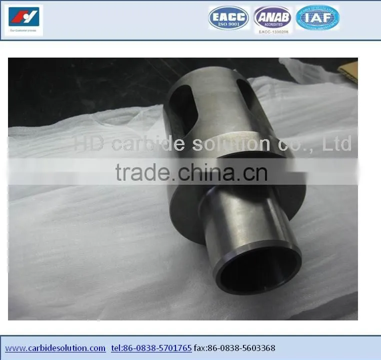 Tungsten carbide flow regulating valve for oil and gas industry