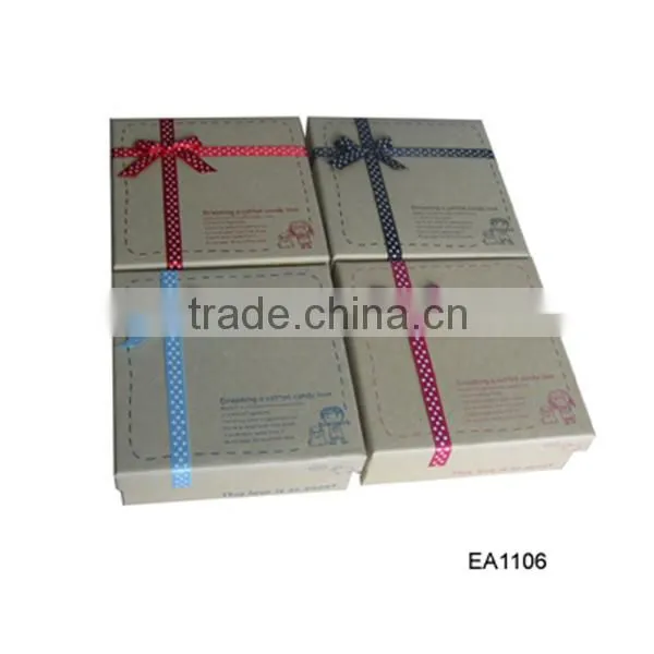 Factory directly wholesale paper box with window, hot sale black paper box