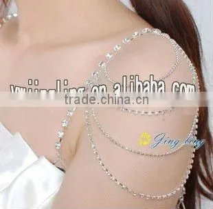 2012 lastest rhinestone and crystal bra strap shoulder pads
