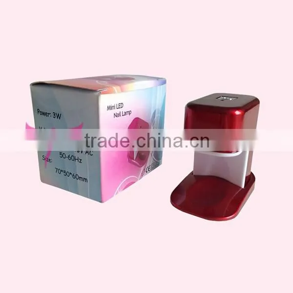 New sensor 3W mini USB led nail lamp mini painting kit mini nail dryer 3 watt uv led nail lamp