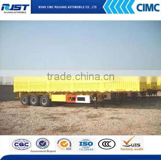 Tri-Axles Trailer with Side Wall For Sale