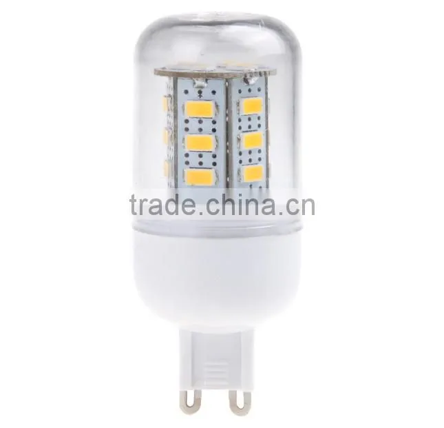 High Luminous 220V G9 Socket 12W 24 5730 SMD LED Corn Light Bulb Lamp White Light and Warm White Light
