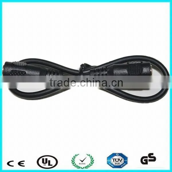 2.1mm 24awg dc female to dc female jack extension cable