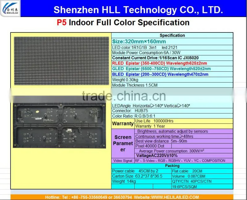 Hight brightness taxi top led display indoor full color led display P4 P5