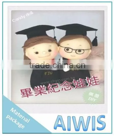 Graduation commemorative doll material package diy toy