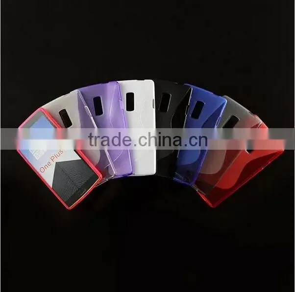 S line TPU Soft Gel Phone Case For One Plus Two Mix Colors