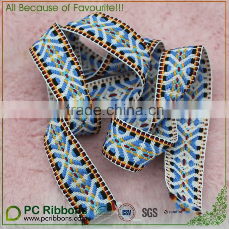Narrow Jacquard Ribbon Trim Repeating Chevron